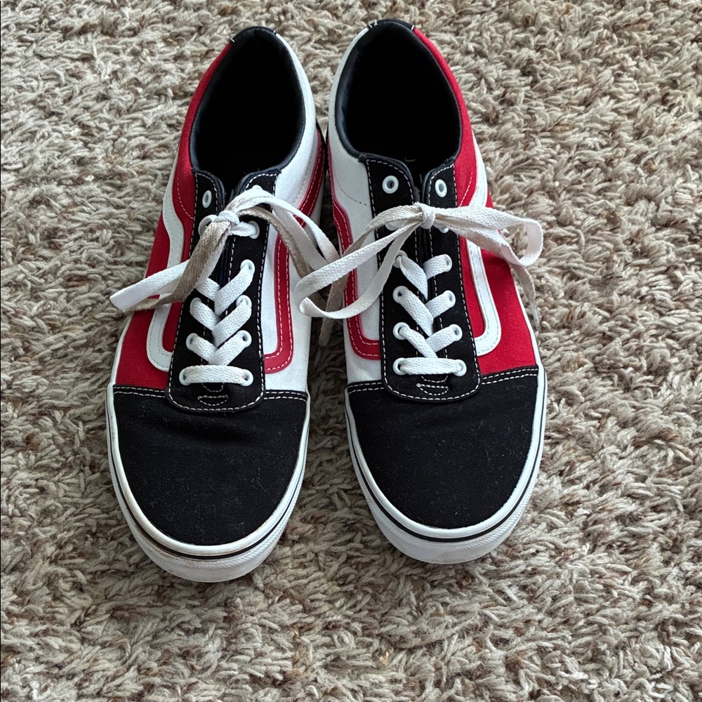 Vans Ward Red and Black Sneakers